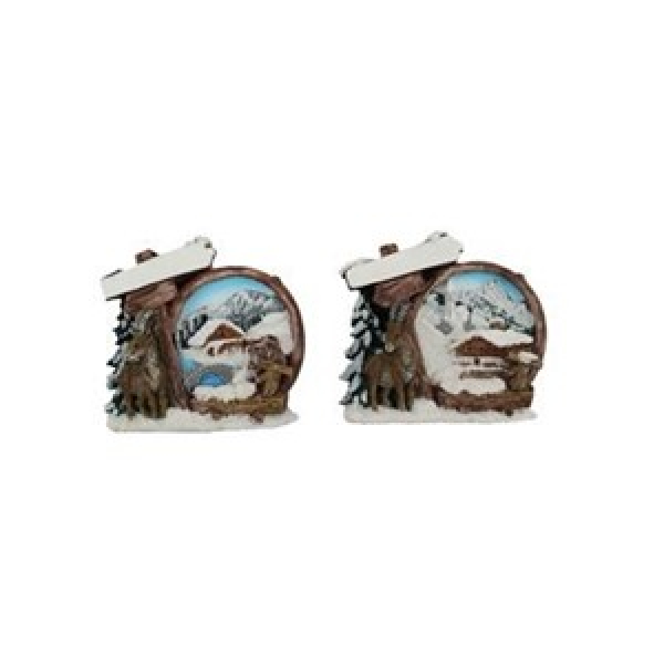 Magnet Winter Landschaft rund 2fach